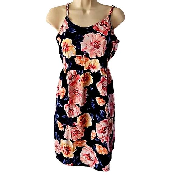 Excellent Old Navy Girls Floral Sleeveless Spaghetti Strap Sundress Size 12 - Picture 2 of 6